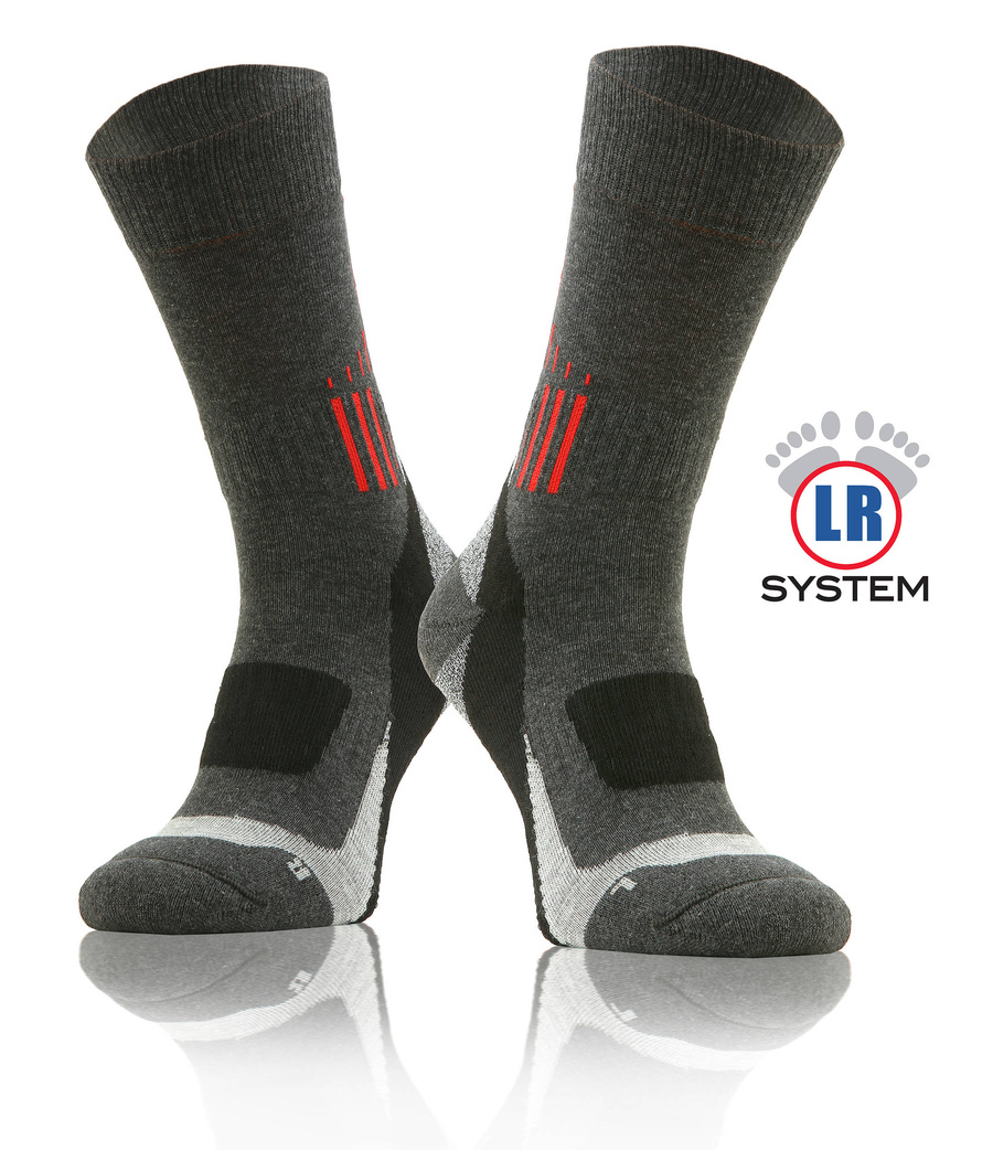 Kolorowe wzmocnione skarpety trekkingowe Trekking Basic Sesto Senso – komfort i ochrona