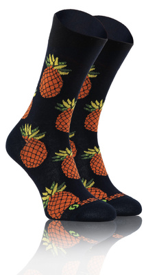 Długie Skarpetki Kolorowe Bawełniane Unisex 90% Bawełna z Zabawnym Wzorem Sesto Senso