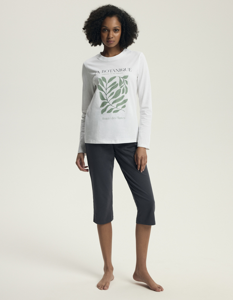 Piżama damska Danna 43686 ecru