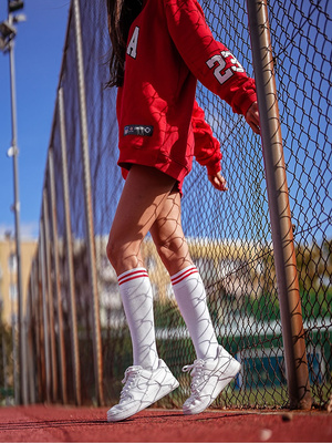 Podkolanówki Damskie ze Ściągaczem w Paski 