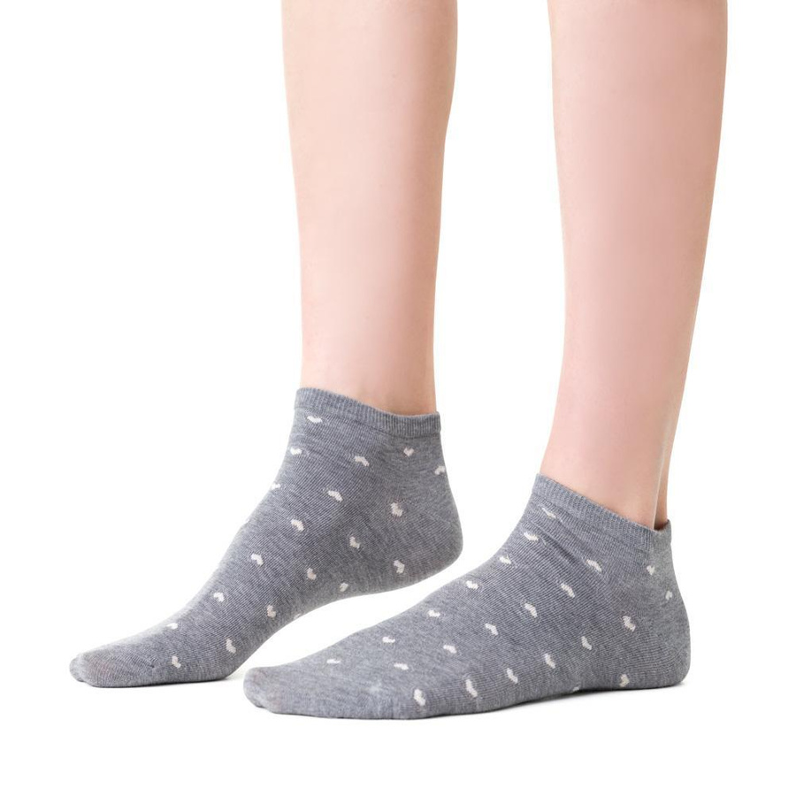 Damskie Bawełniane Stopki Szare Summer