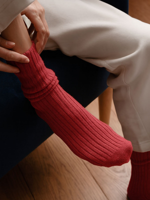 Skarpetki z wełny jagnięcej w prążki Art. 185