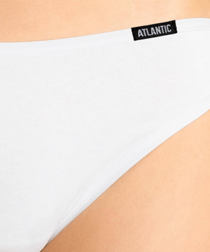 Białe figi damskie z bawełny 95% elastan 5% Atlantic – komfort i elastyczność.