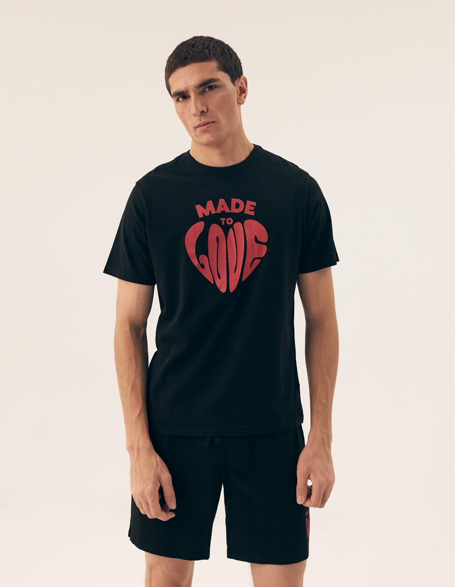 Piżama Męska 42777 Bawełniana Biała