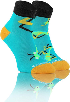 Kolorowe nieuciskające skarpety 3/4 unisex 90% bawełna Sesto Senso – idealne na prezent