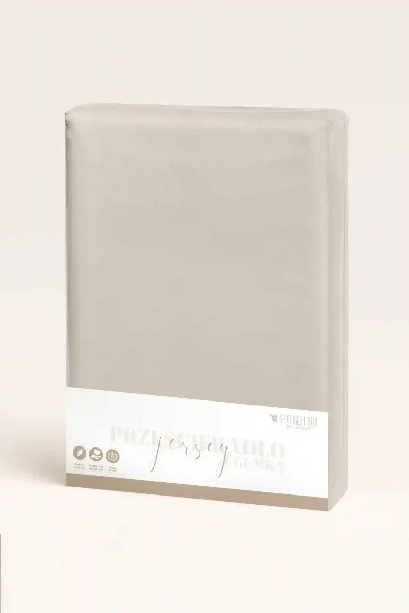 Prześcieradło Jersey Taupe Z Gumką