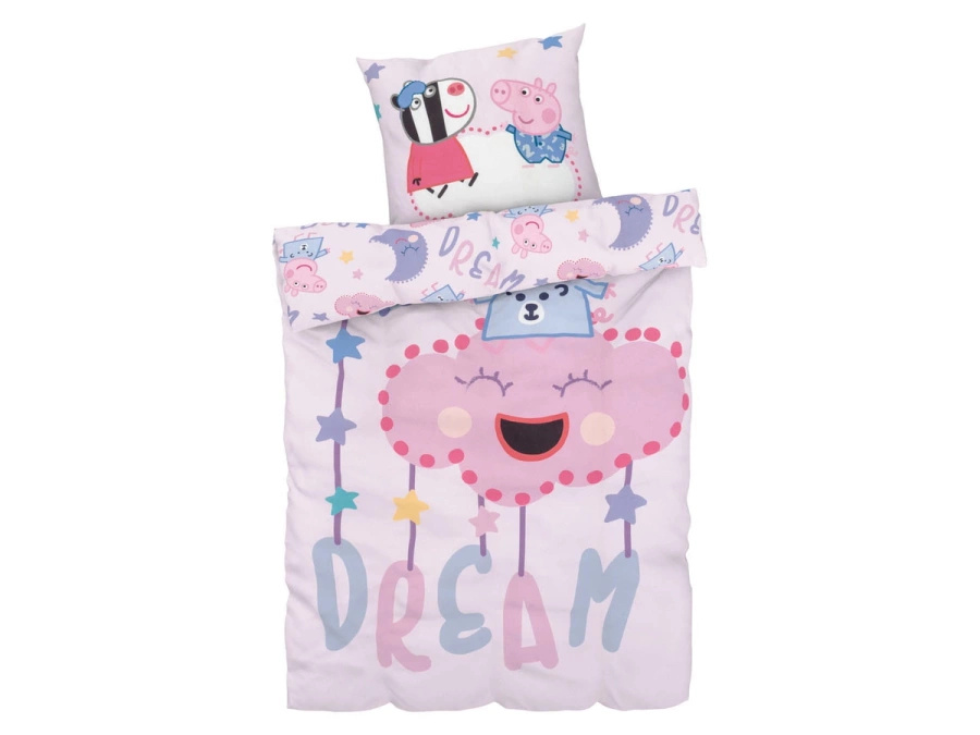 S POŚCIEL SATYNOWA 140*200 DREAM PEPPA