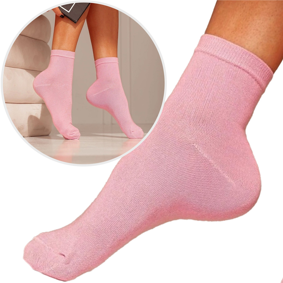 Skarpety damskie gładkie bezuciskowe 064