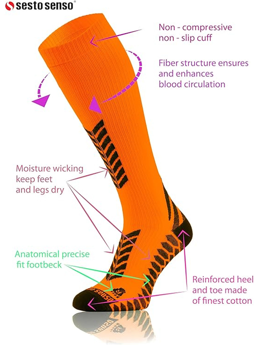 Skarpety Sportowe Podkolanówki Kompresyjne