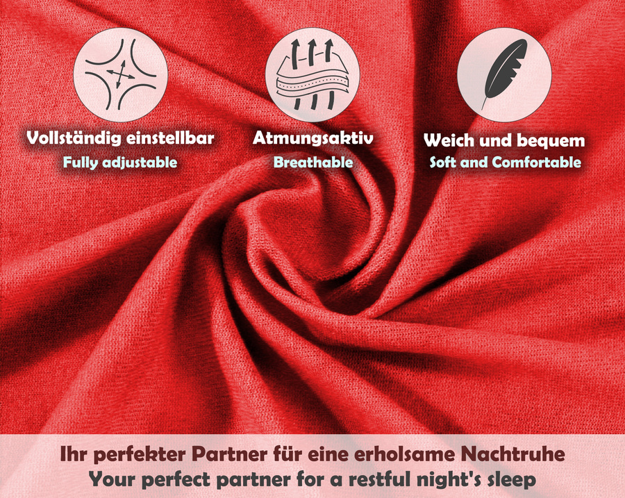 Czerwone elastyczne prześcieradło z gumką 80% bawełna Jersey Sesto Senso – komfort snu