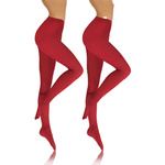 2x Kolorowe rajstopy kryjące z microfibry Hiver 40DEN