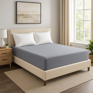 PRZEŚCIERADŁO SATYNA SZARY