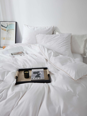 POŚCIEL SATYNA QUEEN PREMIUM biały