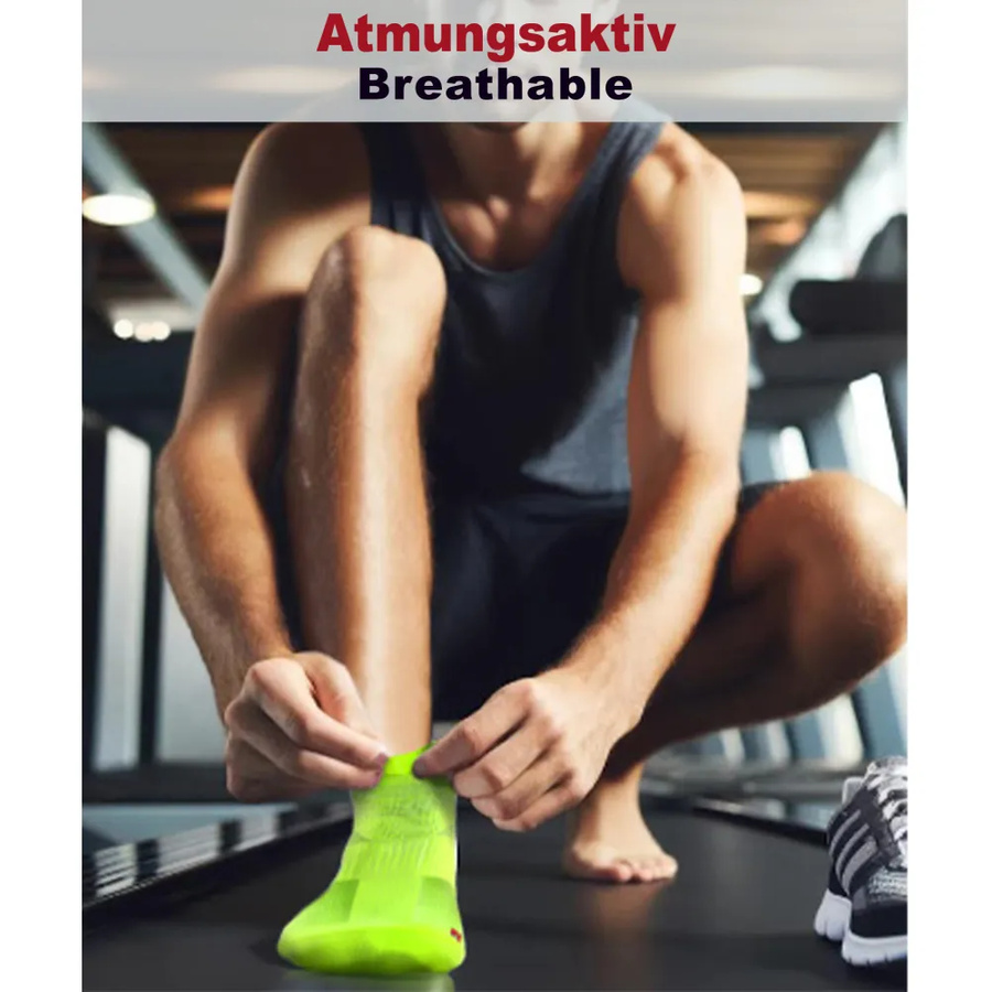 Oddychające krótkie skarpety sportowe unisex 4-pak SKB08 Sesto Senso – pełen komfort 