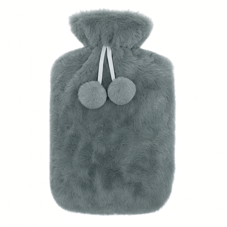 Mały Termofor na Wodę 0,5L w Pokrowcu Pluszowy Ogrzewacz Gumowy w Sweterku
