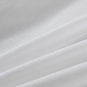 Pościel z Satyny Bawełnianej Queen Premium z Elegancką Złotą Lamówką Biała