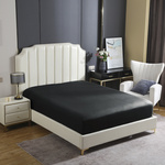 PRZEŚCIERADŁO SATYNA CZARNE