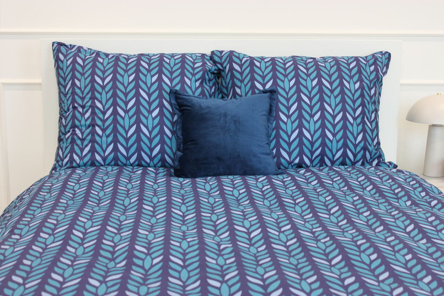 POŚCIEL BAWEŁNA KŁOS GRANAT