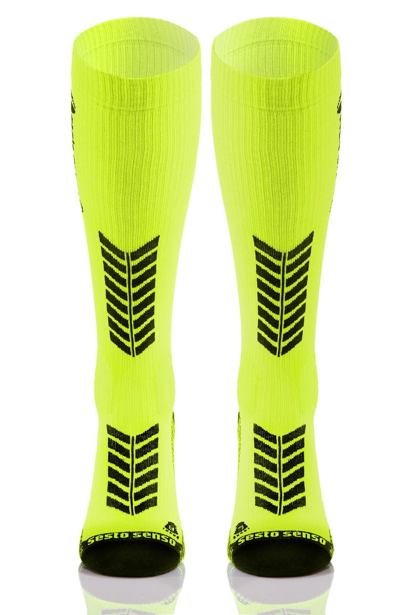 2x Sportowe KOMPRESYJNE długie skarpety do biegania