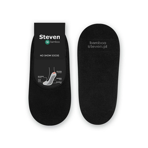 mikro stopki z włókna bambusowego Art. 036 czarny Steven