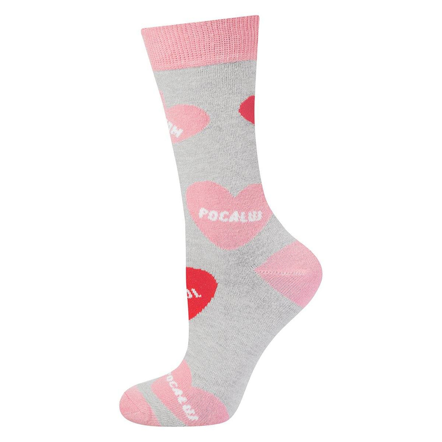 Skarpetki damskie kolorowe SOXO GOOD STUFF bawełniane serca 