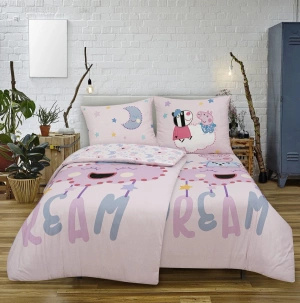 S POŚCIEL SATYNOWA 140*200 DREAM PEPPA