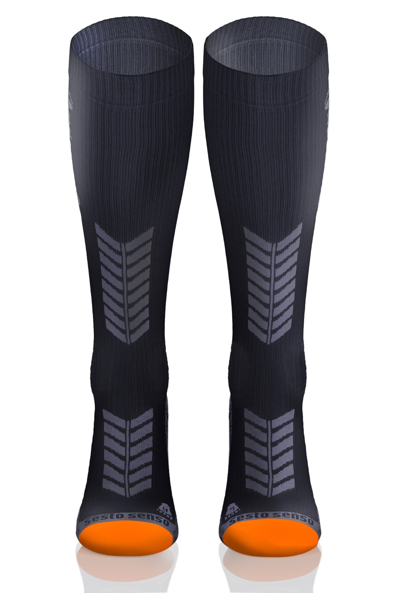 2x Sportowe KOMPRESYJNE długie skarpety do biegania