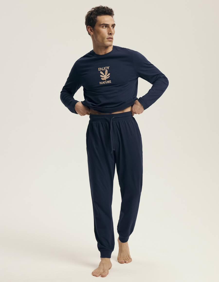 Piżama męska 43467 dark blue
