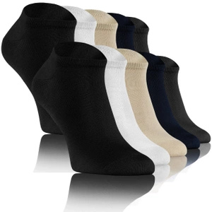 Mix kolorów skarpetki stopki damskie męskie 10-pak 76% bambus Sesto Senso – komfort i świeżość