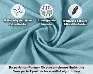 Niebieskie elastyczne prześcieradło z gumką frotte 100% bawełna Sesto Senso – komfortowy sen