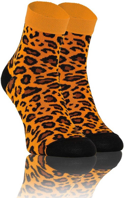 Kolorowe skarpety za kostkę 3-pak 90% bawełna Finest Sesto Senso – komfort i styl codzienny