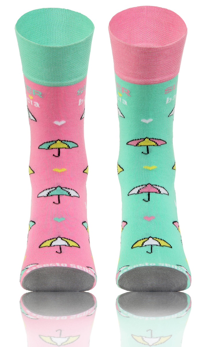 Kolorowe skarpety Super Babcia