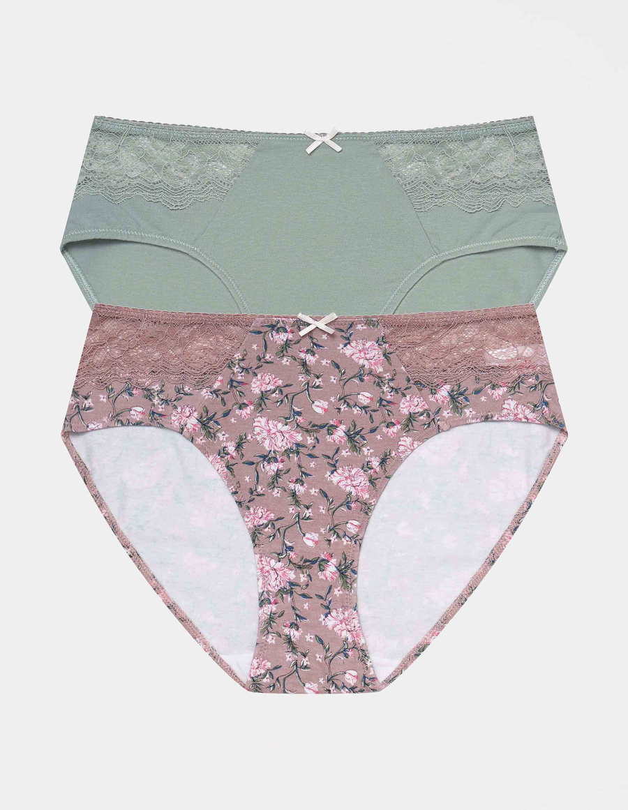 Majtki z wysokim stanem Hally 2-pak