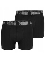 Bokserki Męskie 2 Pack Puma Comfort Stretch Czarne