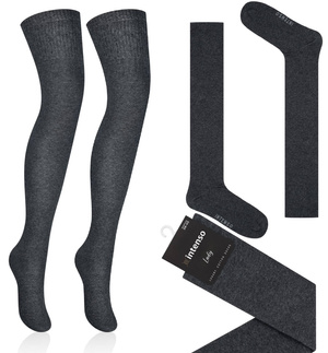 bawełniane gładkie ZAKOLANÓWKI damskie Intenso