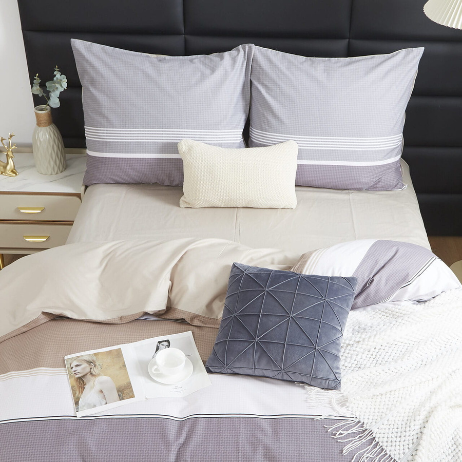 Biała Dwustronna pościel Satynowa model S003 Spod Igły i Nitki – wygodny sen