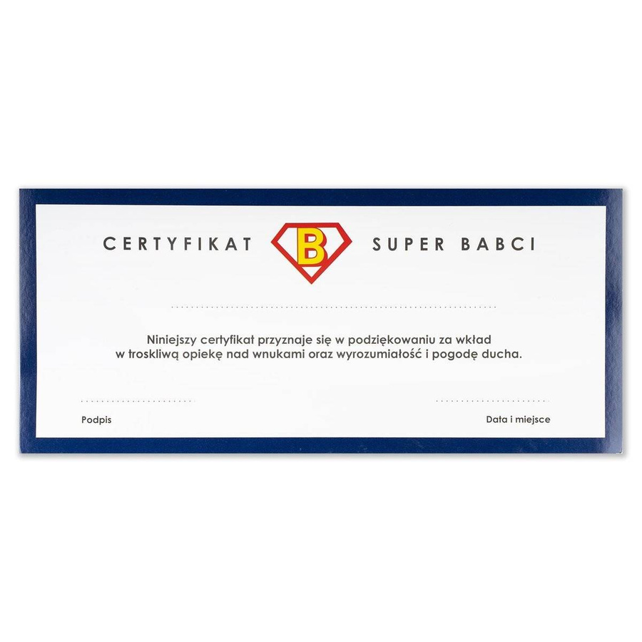 Kapcie dla Babci SOXO Super Babcia w pudełku na prezent 