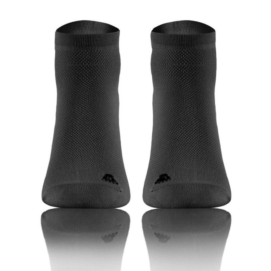 Grafitowe sportowe skarpety 3/4 unisex 90% bawełna Simply Sesto Senso – komfort i ochrona