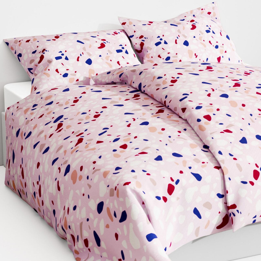 POŚCIEL BAWEŁNA LASTRYKO RÓŻOWA
