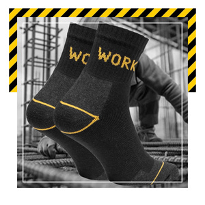 9X polskie Skarpety Robocze 3/4 Krótkie męskie WORK mega mocne