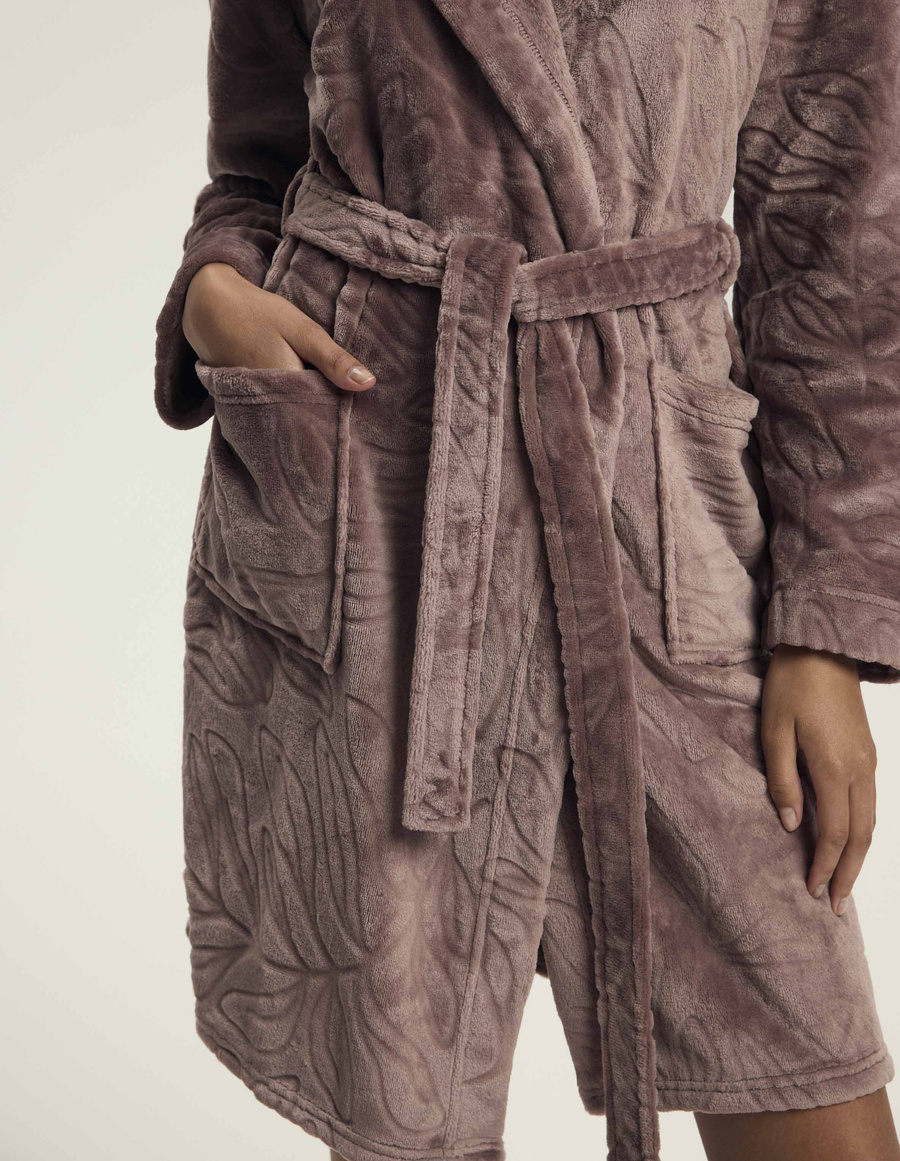 Damski szlafrok Daryl 43612 dark red