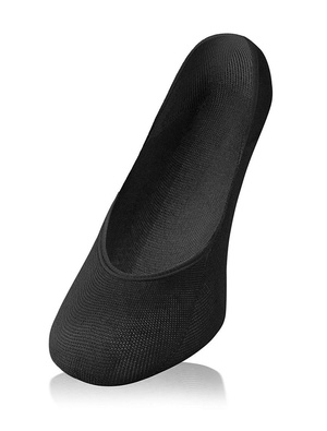 Czarne anatomiczne balerinki damskie 80% bawełna Sesto Senso – komfort przez cały dzień