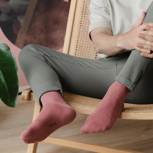 Skarpety Męskie garniturowe cienkie gładkie Art. 056