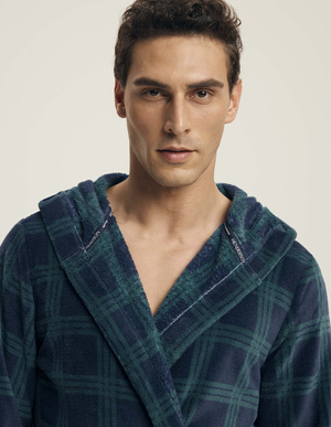 Szlafrok Męski 43373 Dark Blue