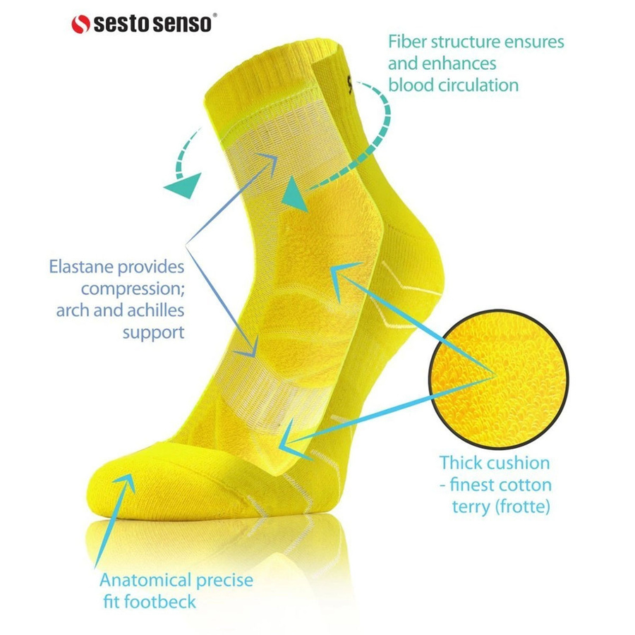 4X Sportowe krótkie skarpety dla biegaczy AMZ