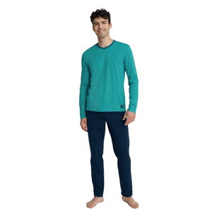 Piżama męska Udon wielokolorowa bawełna