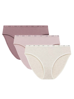 3-Pack Figi damskie sport high leg