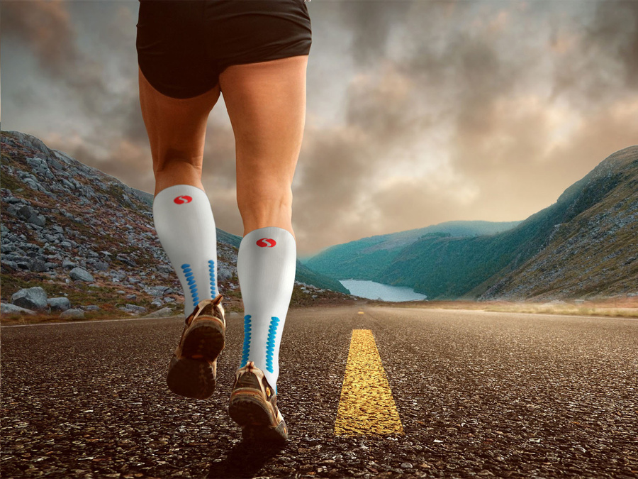 Skarpety Podkolanówki Sportowe Kompresyjne SKB12