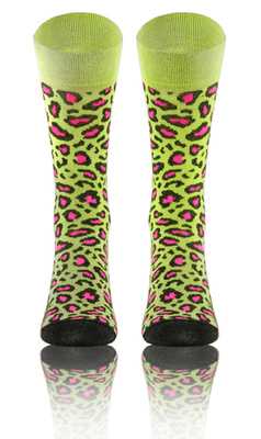 Długie Skarpetki Kolorowe Bawełniane Unisex 90% Bawełna z Zabawnym Wzorem Sesto Senso