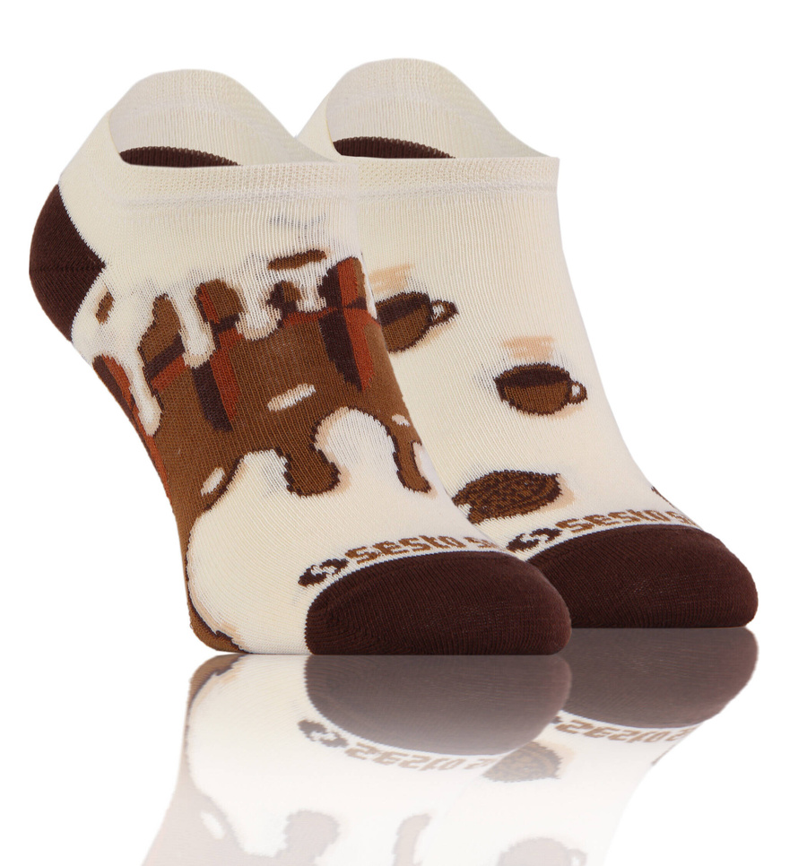 Kawa skarpety stopki unisex 90% bawełna Finest Cotton Sesto Senso – styl i wygoda